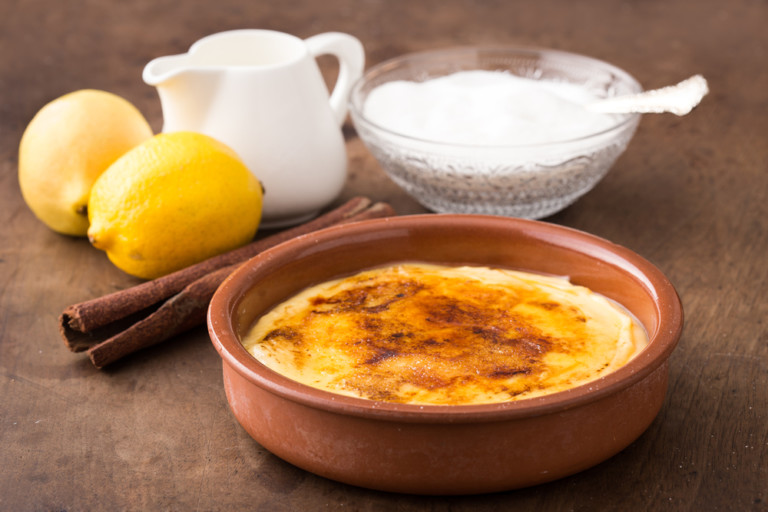postres típicos españoles, crema catalana