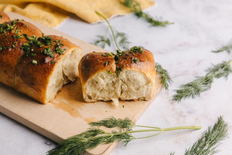 pan de ajo ucraniano o pampushka