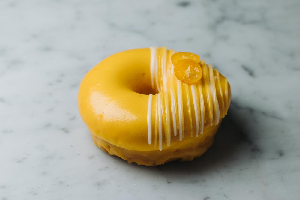 Dónut de mango, mandarina y yuzu, cómo hacer dónut