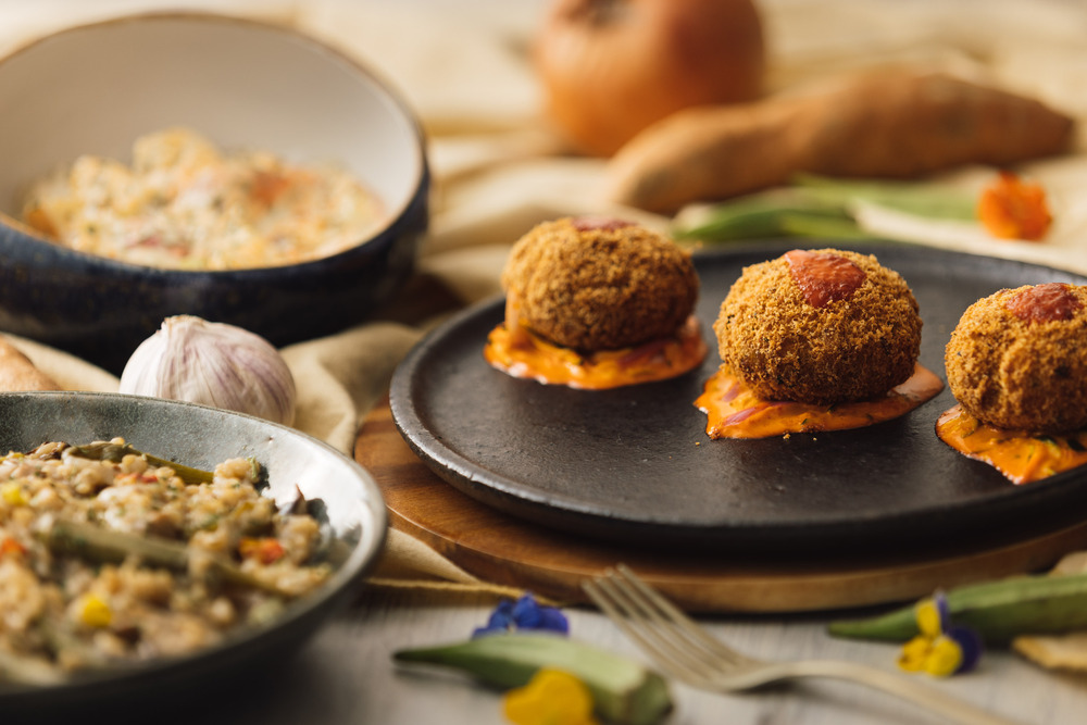 Diferentes platos veganos. Cómo hacer un menú vegano