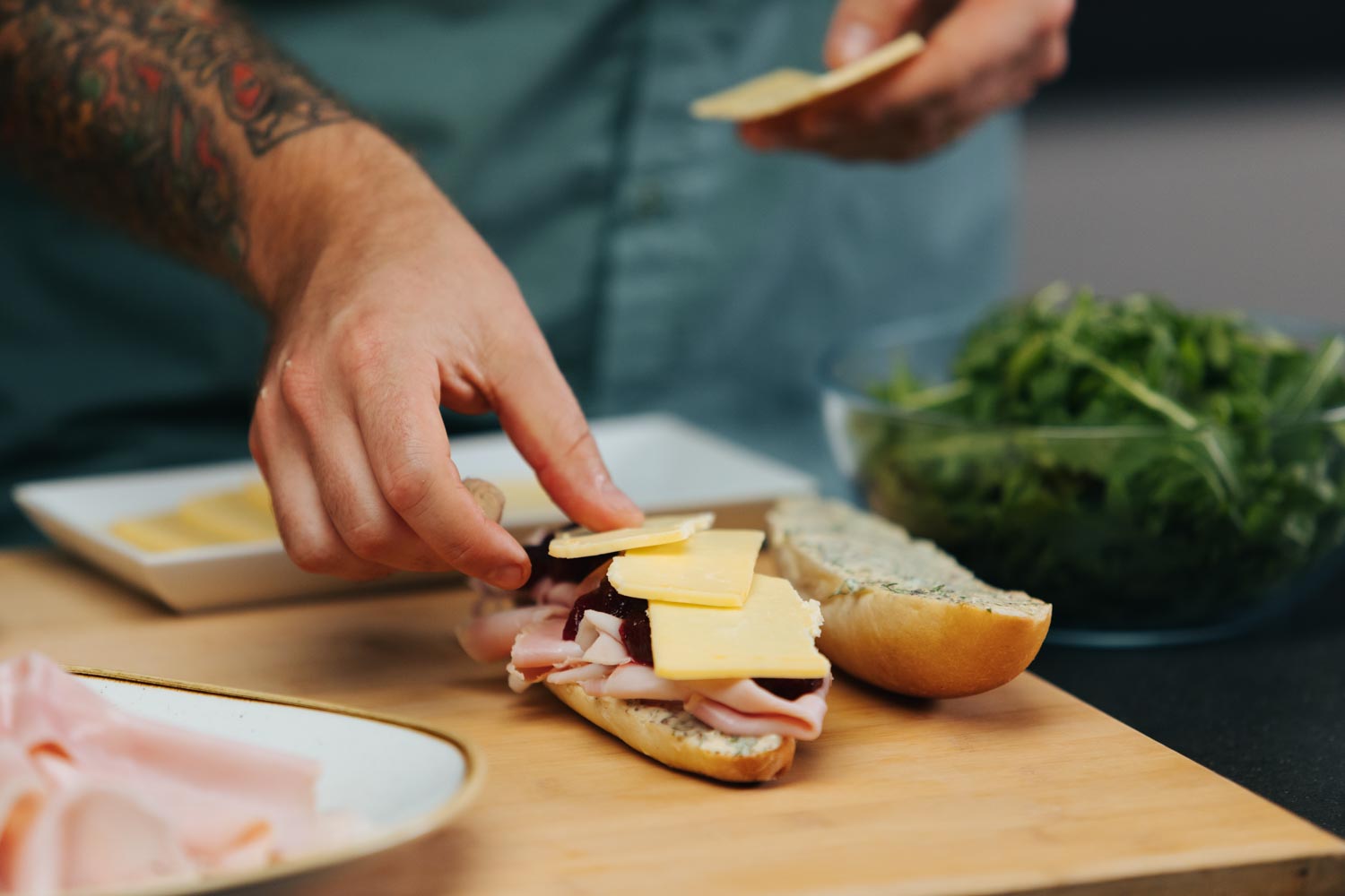 hacer un sandwich mixto 1