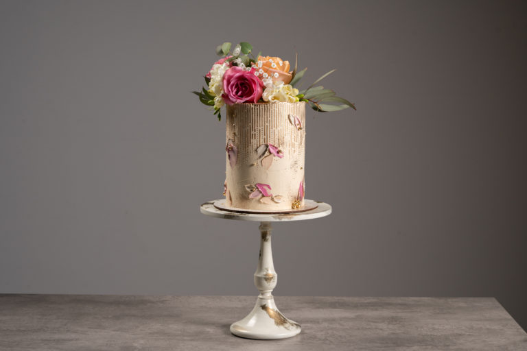 Tarta decorada con buttercream o crema de mantequilla por Leonardo Espinoza