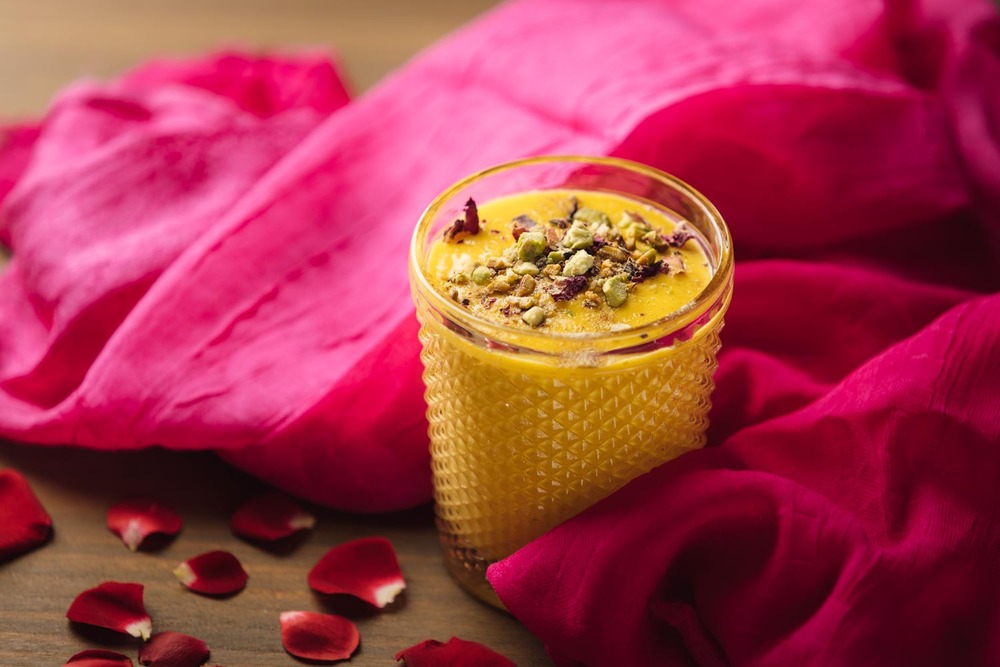 Lassi de mango, dieta saludable con cocina india