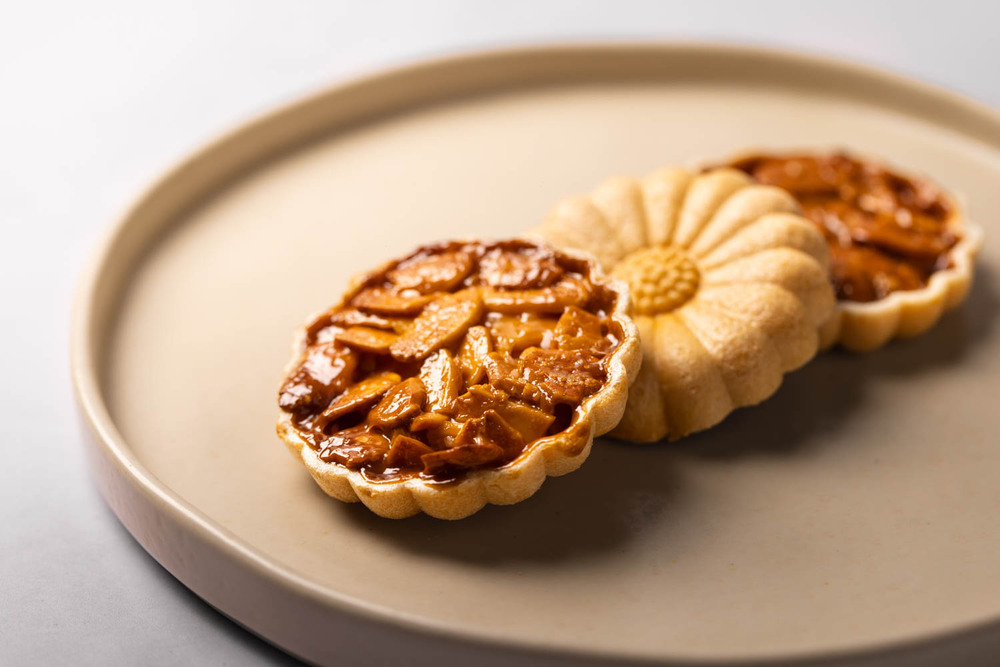 Plato con galletas florentina monaka. Receta de galletas florentina monaka