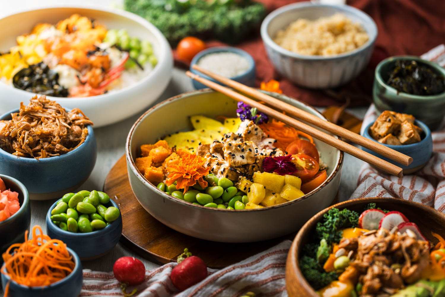 Poke bowls