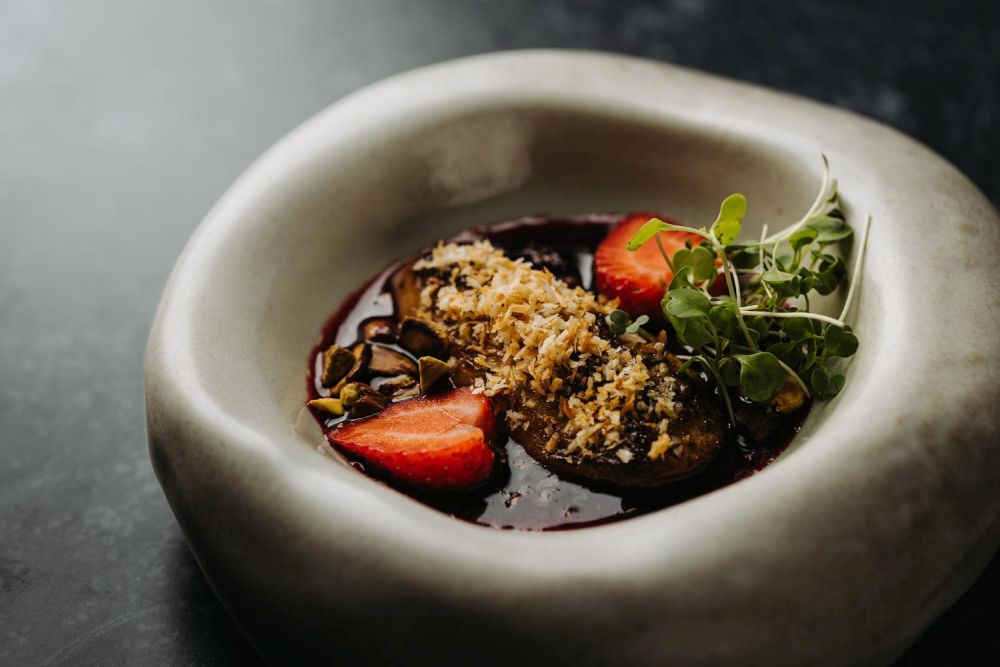 Receta de foie gras con puré de cereza