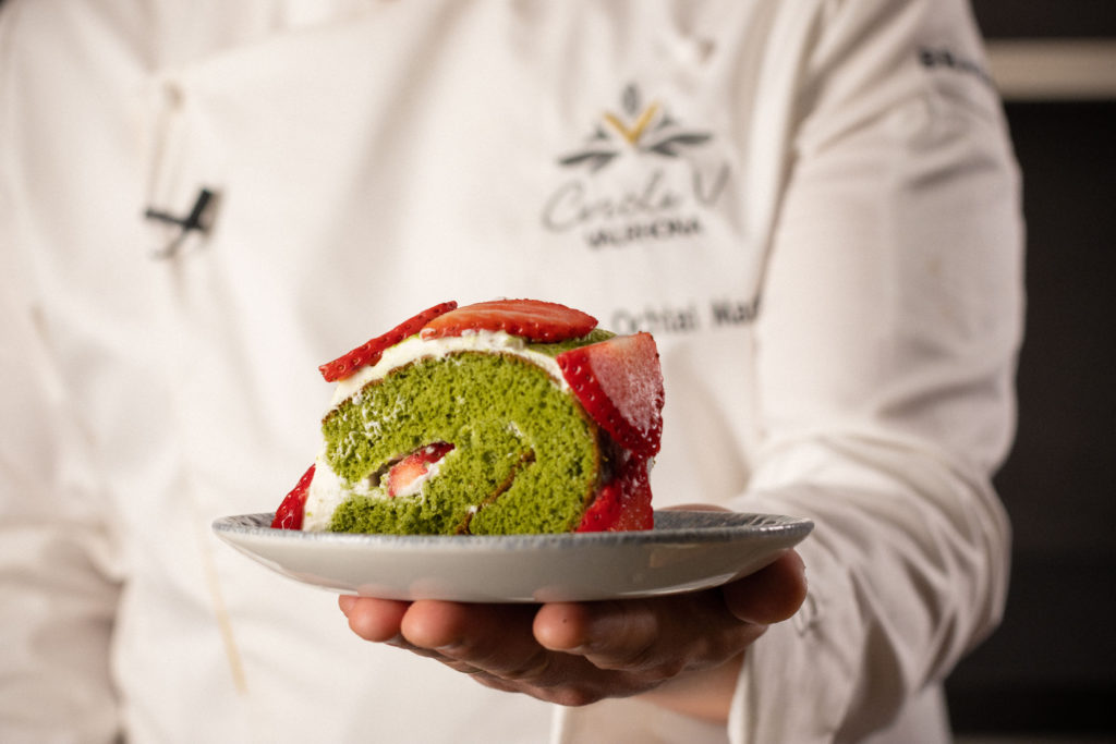 Tarta: pastelería con matcha