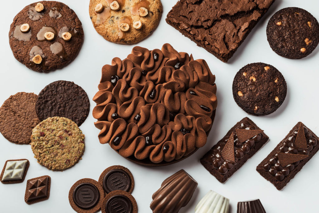 Pastelería con chocolate