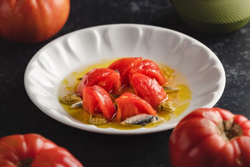 Tomato Salad, Anchovy and Oloroso Sherry Consommé