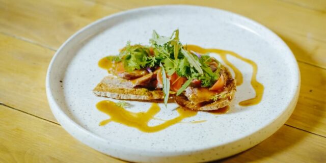 smoked lamb bruschetta