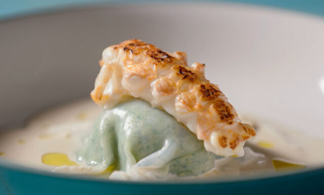 squid ravioli
