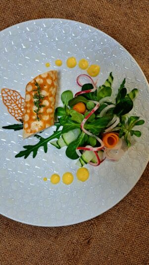 Orsolya Csernák - chicken roll with marinated carrot salad