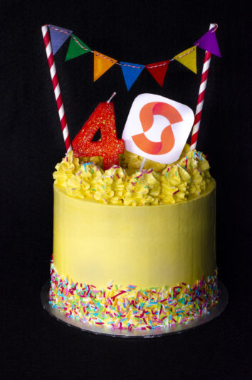 tarta 4 cumpleaños