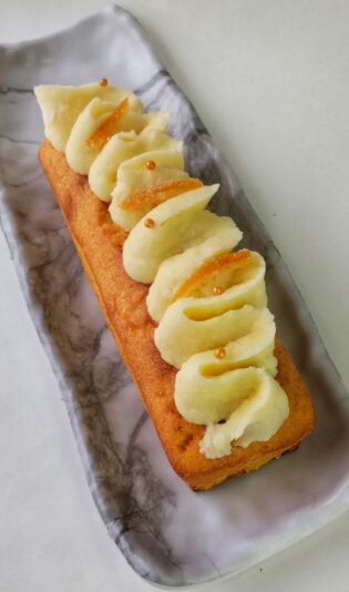 Stella Gagliano - Budín de zapallo con frosting de queso crema y chocolate blanco 2