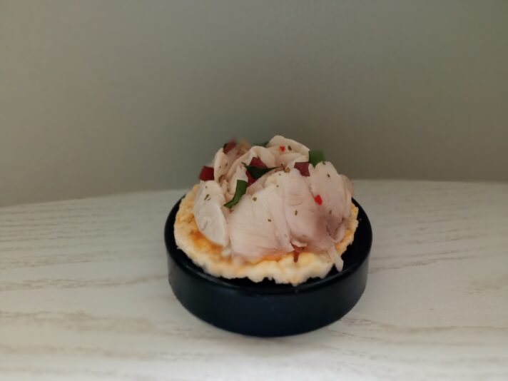 6. Cocina en frio, Ceviche de Dorada.