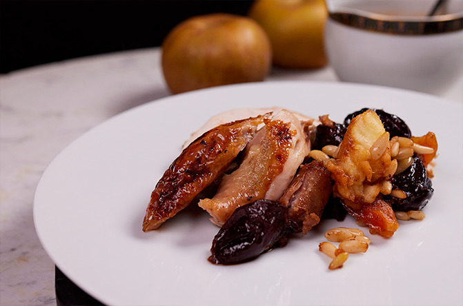 Ave rellena a la catalana