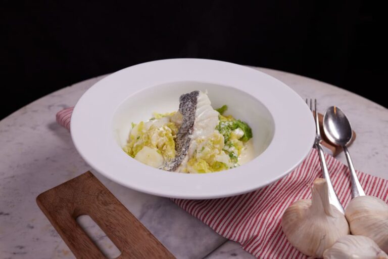 Patata, col y bacalao