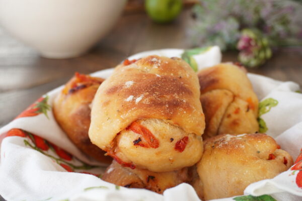Pan de pimientos rojos