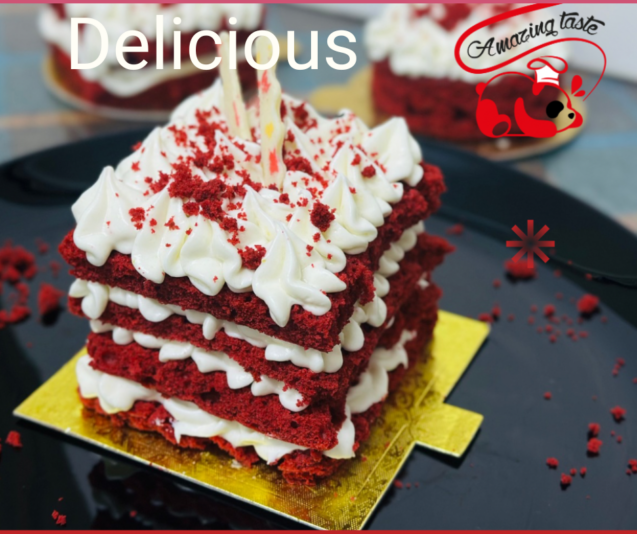 Pink and Cream Modern Delicious Cupcake Facebook Post