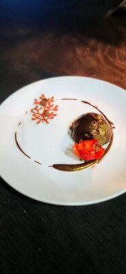 Nathalie Robitaille - Fondant-mascarpone-chocolat-expresso-tuile-de-framboise