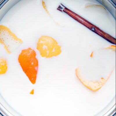 infusionando leche con limón naranja canela beatriz torija