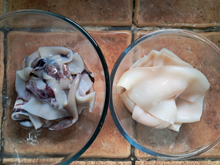 tartar de calamar 2 limpiar calamar