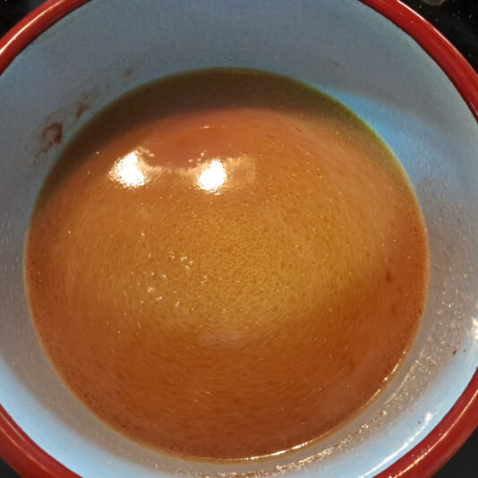 tartar de calamar 4 reducción caldo de calamar