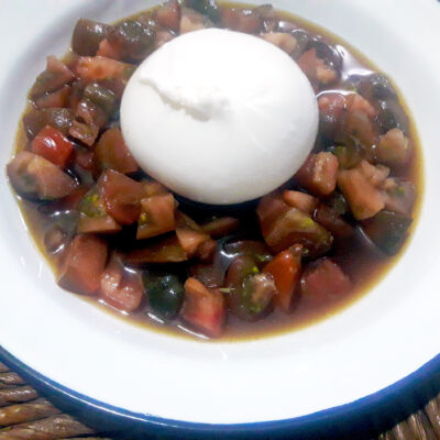 tomate con burrata beatriz torija