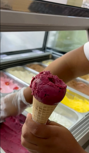 Sorbete morado opcional