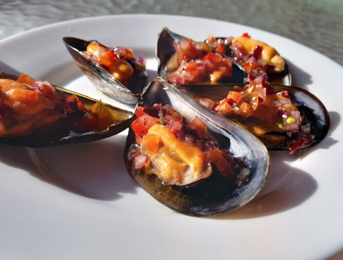 mejillones al vapor con verduritas 1