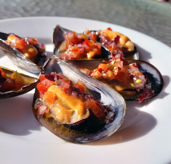 mejillones al vapor con verduritas 2