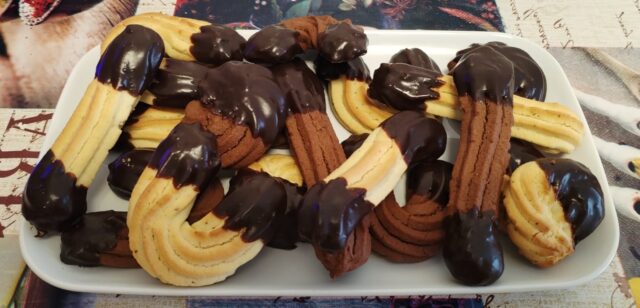 Galletas de limón y chocolate