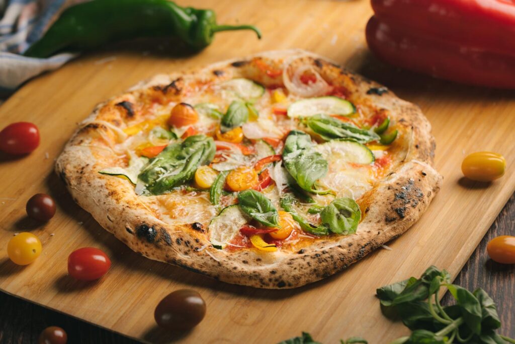 pizza vegetales poolish 2 1 1