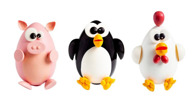 Eggs and Chocolate Figures