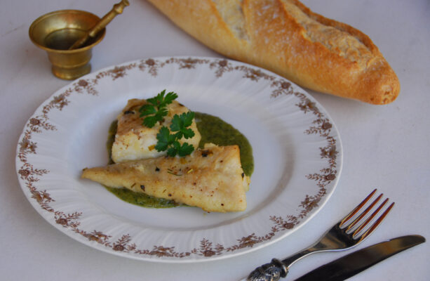 mero en salsa verde
