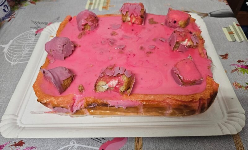 Tarta de queso y Patera Rosa