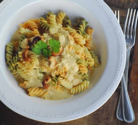 pasta anacardos curry bea torija