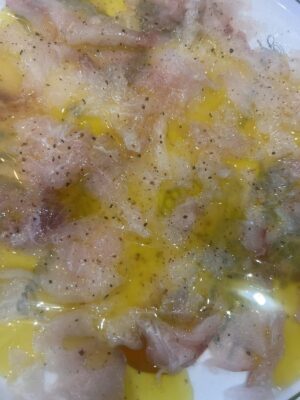 sea bass carpaccio