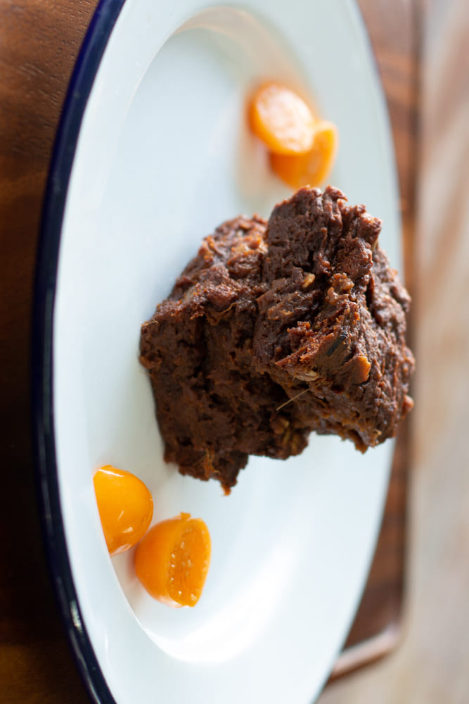 Brownies de camote y avena