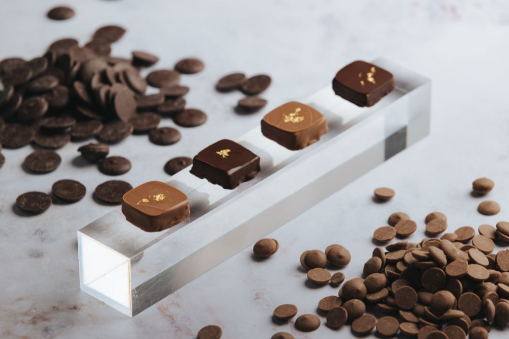 Bombón de Corte de Chocolate con Leche y Cacahuate