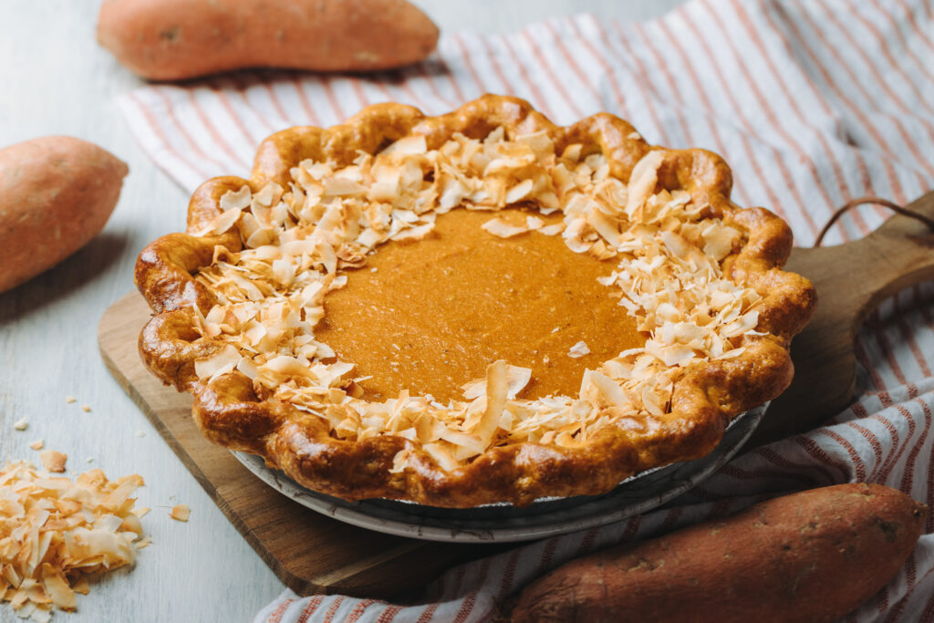 Pastel de batata dulce y coco