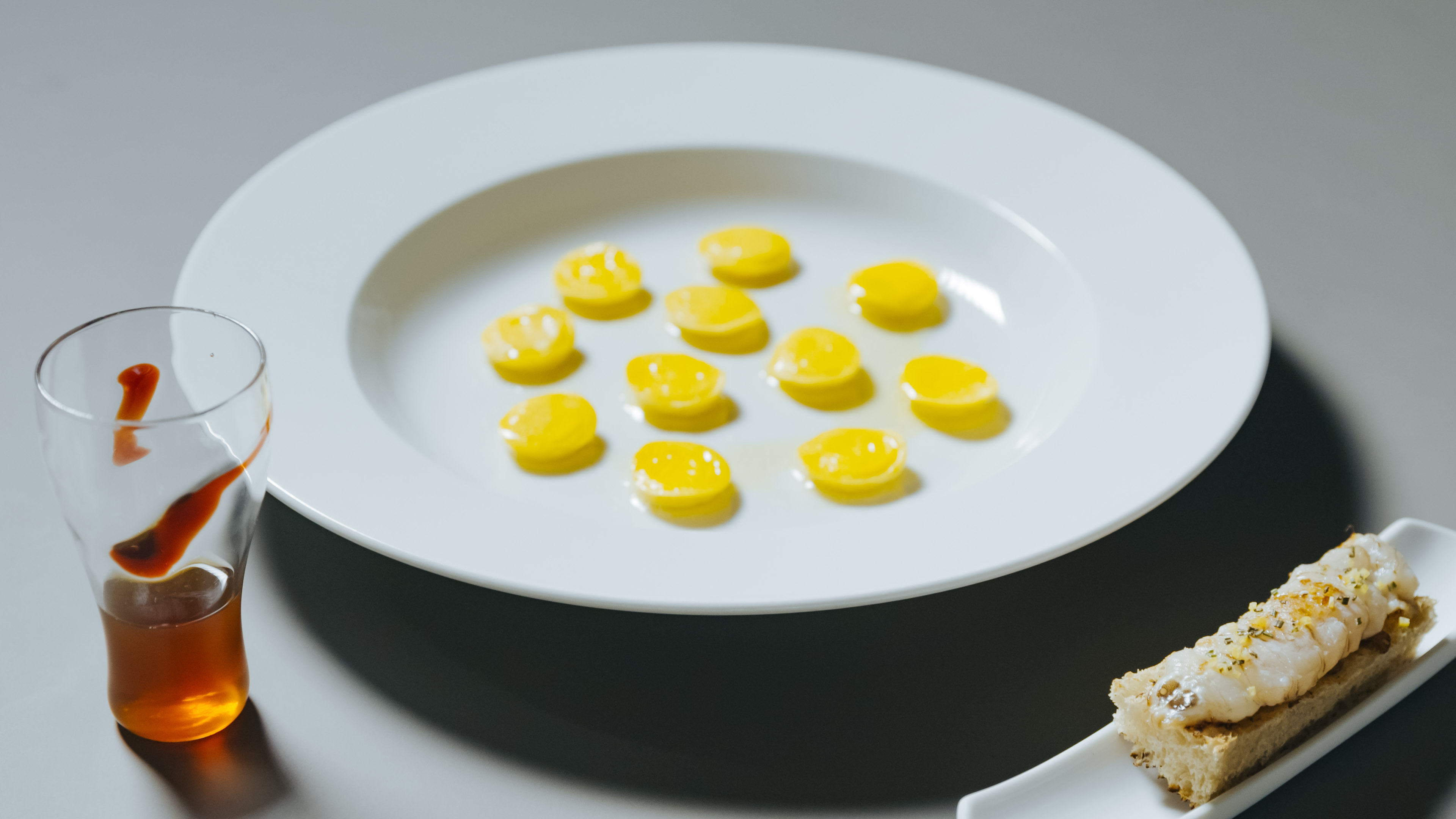 Ravioli with garlic, oil and chilli pepper