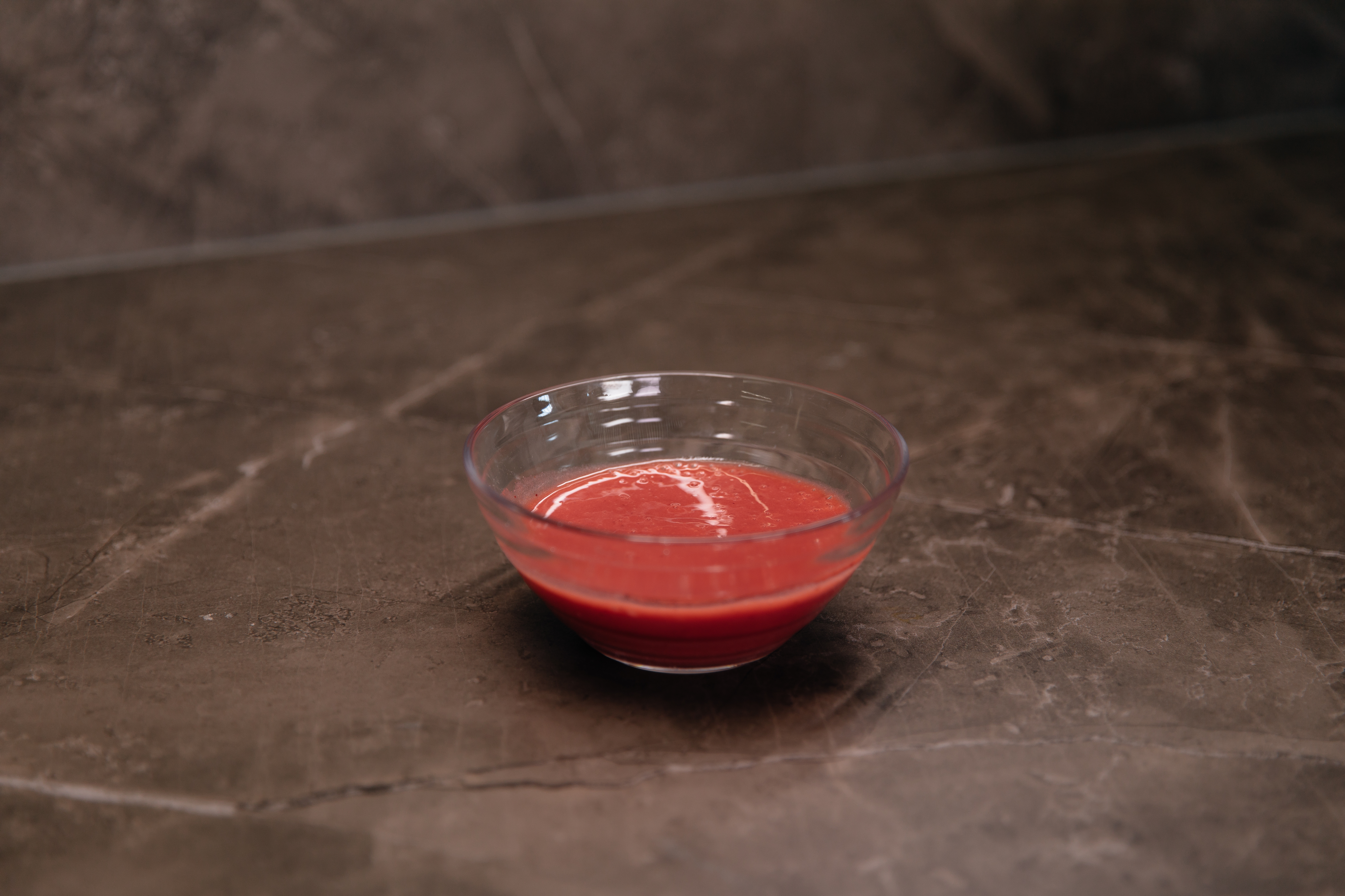 Crema de frutas con hojas de gelatina neutra