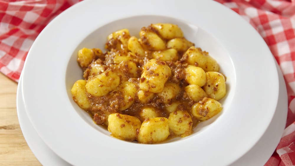 Potato Gnocchi with bolognese ragù