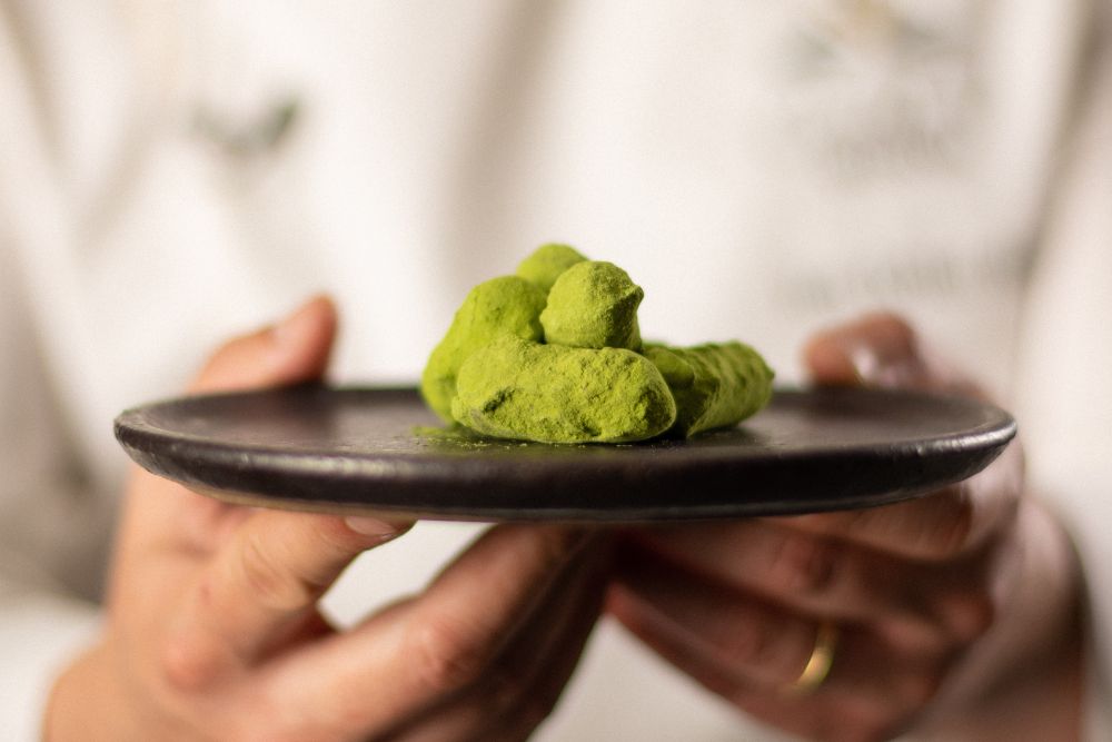 trufas de te matcha