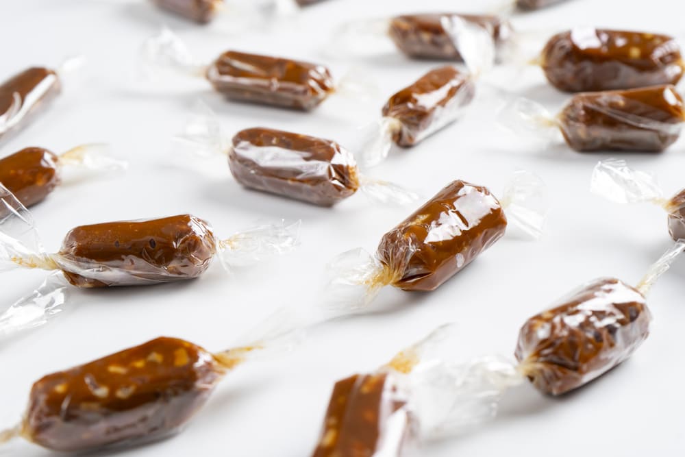 caramelo mou de cafe y chocolate