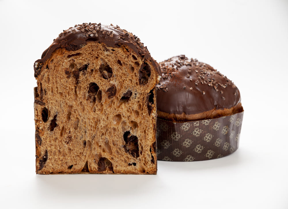 Panettone de dos chocolates