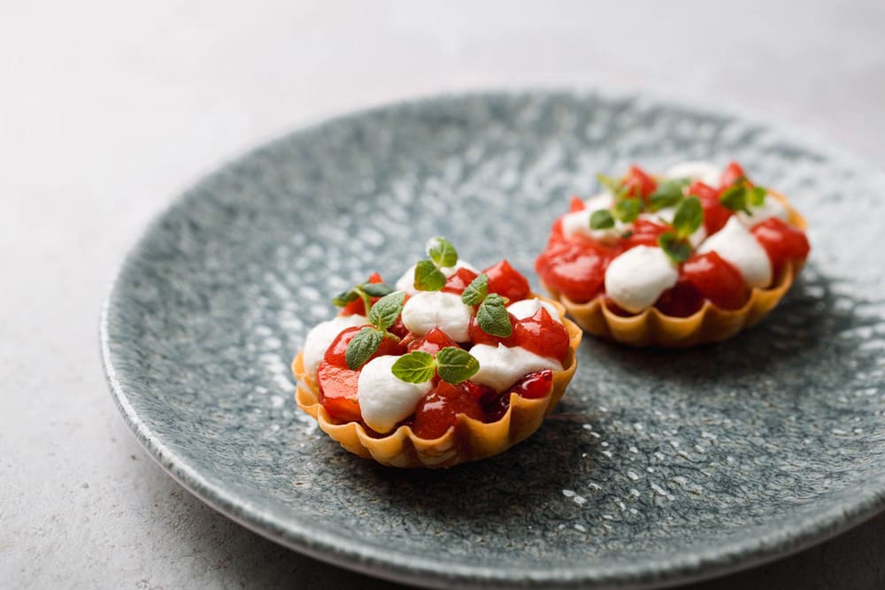 Strawberries and Cream Canapes