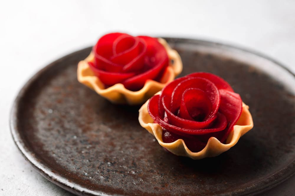 Beetroot Rose Tartlet