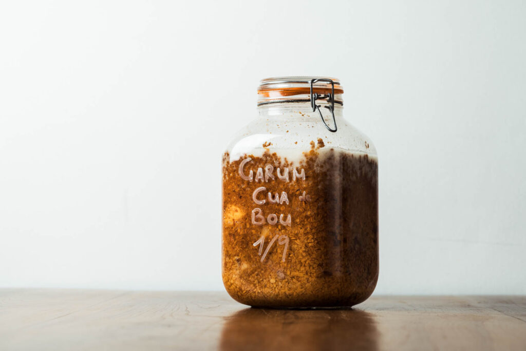 Garum de rabo de toro (Fermentación rápida moderna)